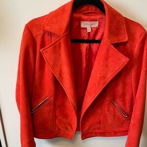 Philosophy | Women's Orange Suede Jacket | Size S